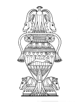 A coloring page of the old egypt